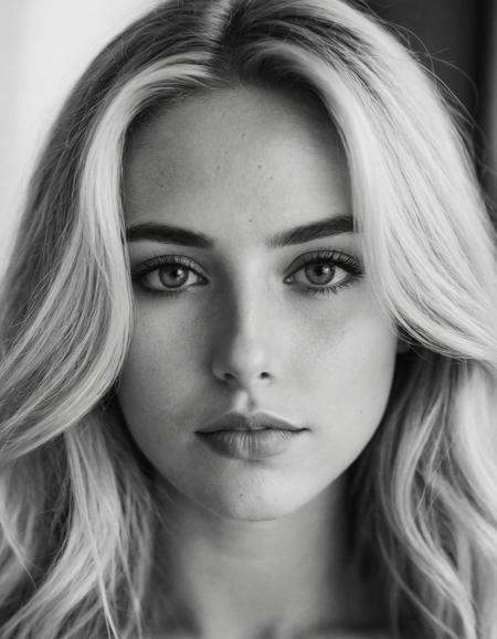b&w,  instagram photo,  portrait photo of 26 y.o blonde woman on Tensor.Art
