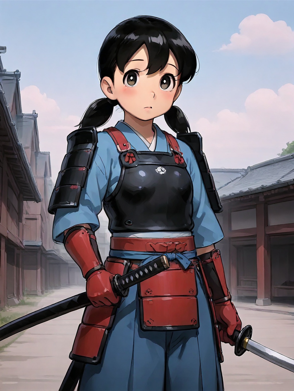 minamoto shizuka,  weapon,  solo on Tensor.Art