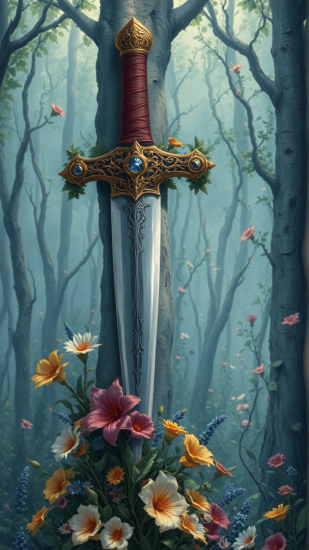 Fl0w3rGr0wnStyle sword on Tensor.Art