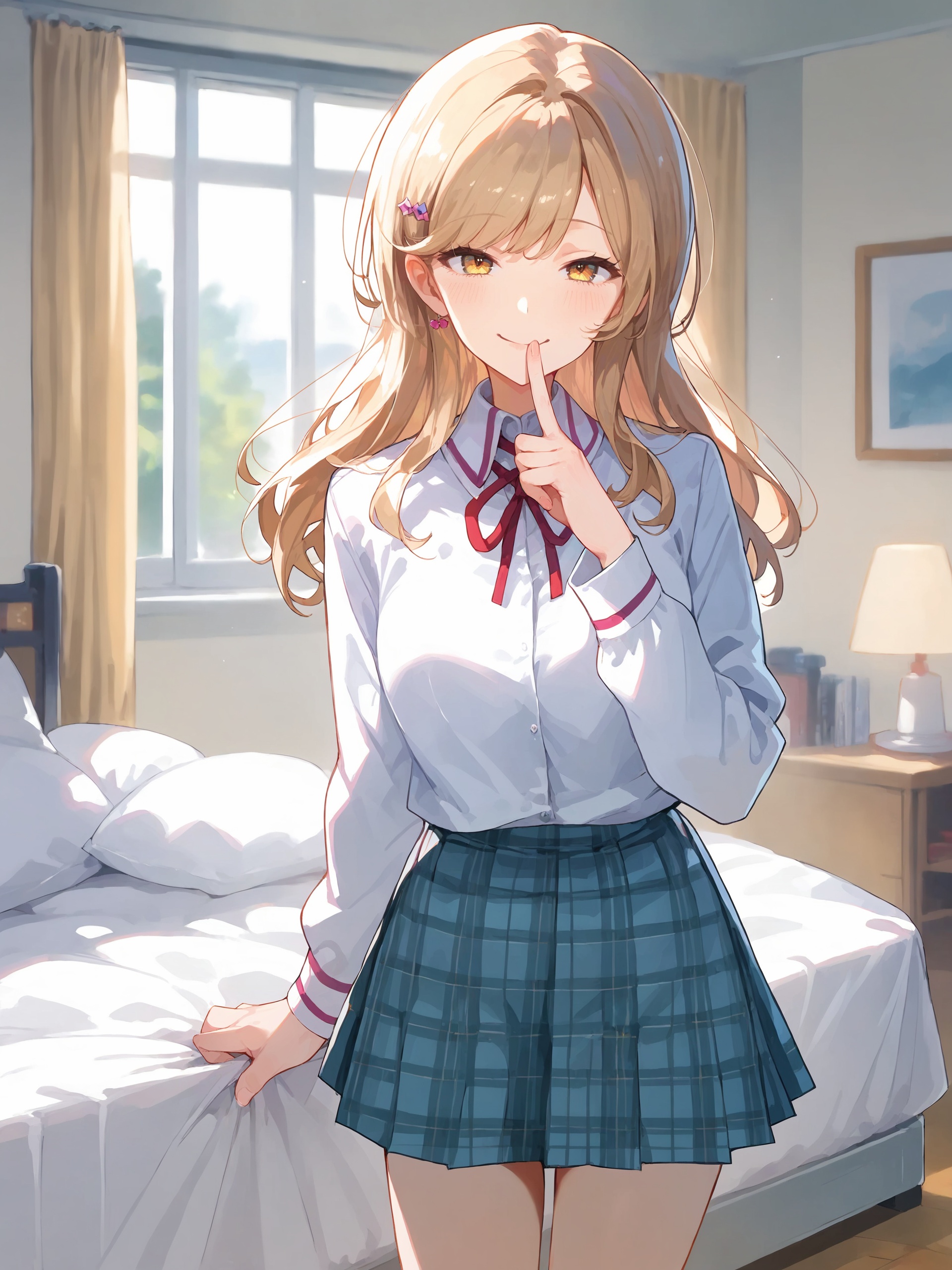 1girl,  sena ajisai,  hairclip on Tensor.Art