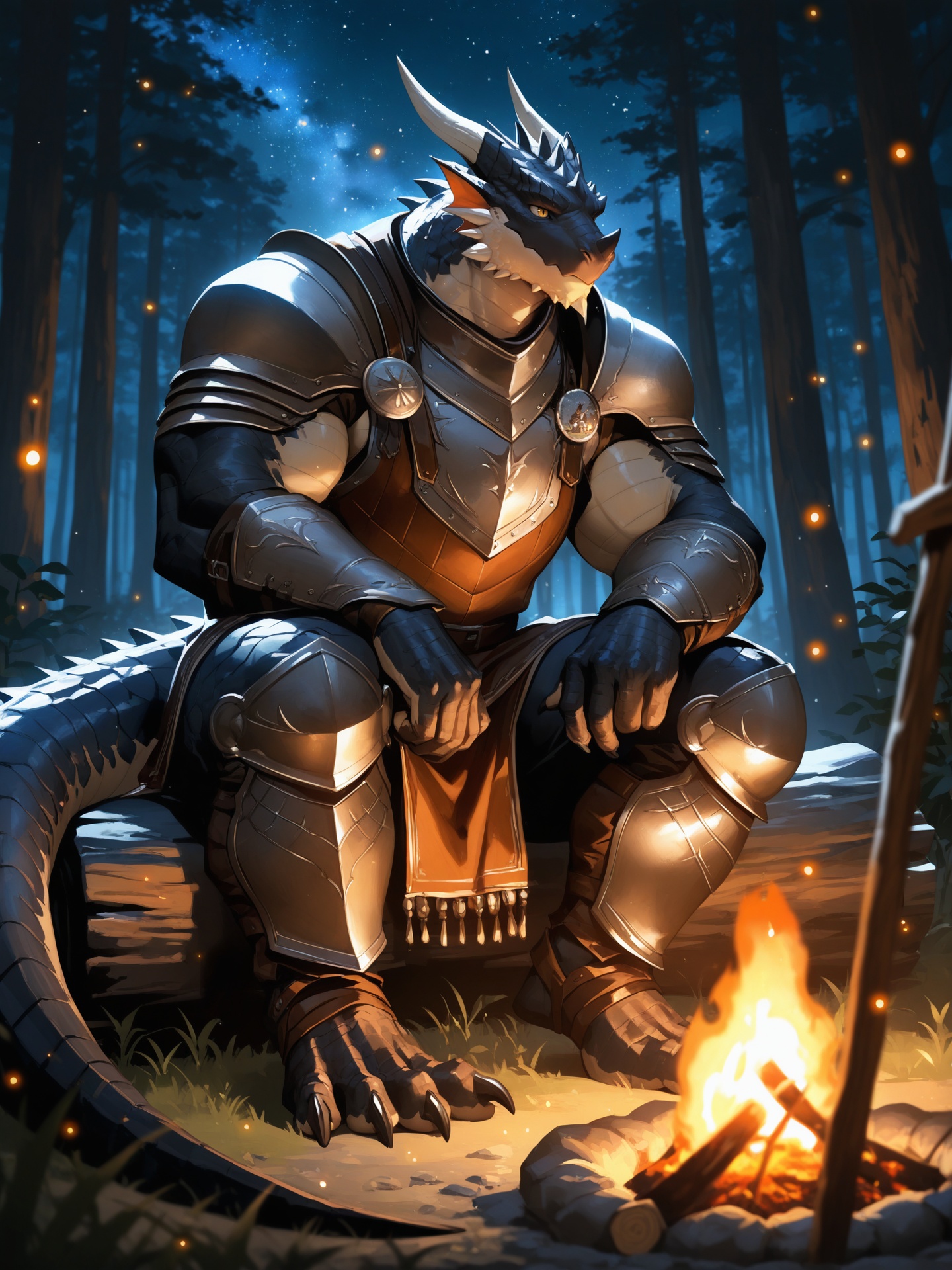 furry male,  male focus,  bara on Tensor.Art