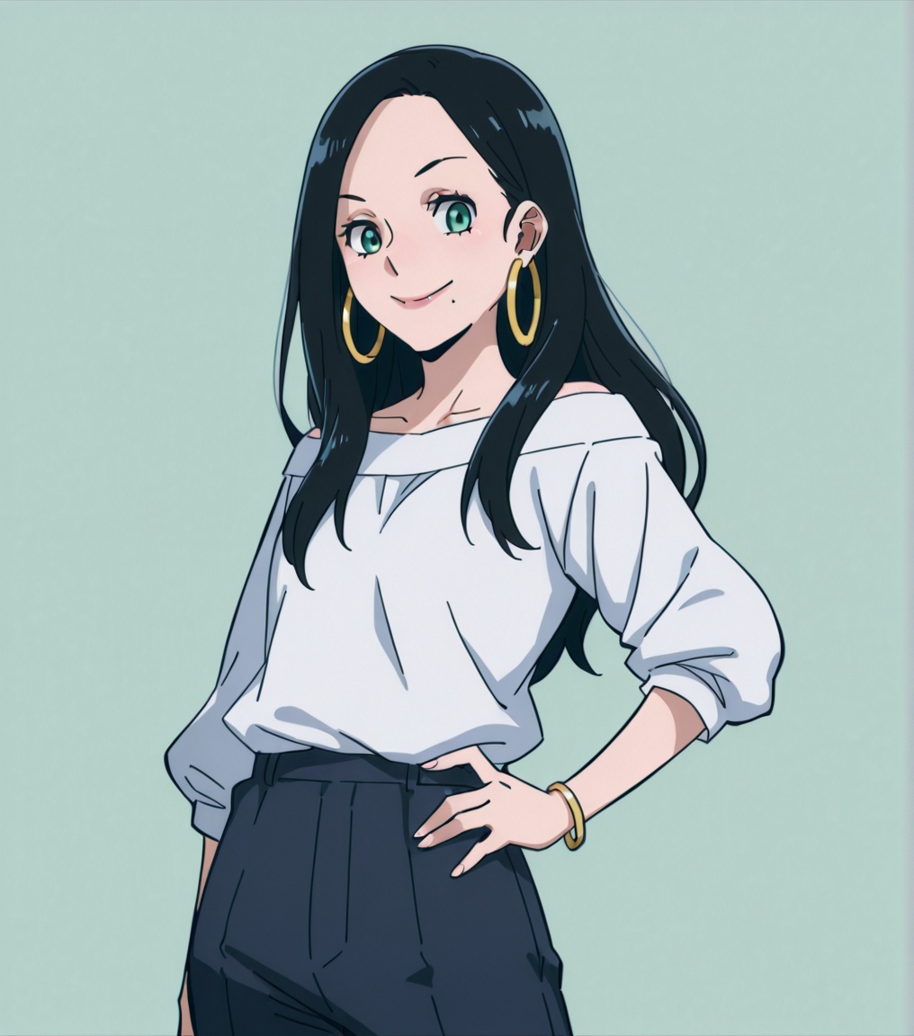 makokotsukauchi,  black hair,  long hair on Tensor.Art