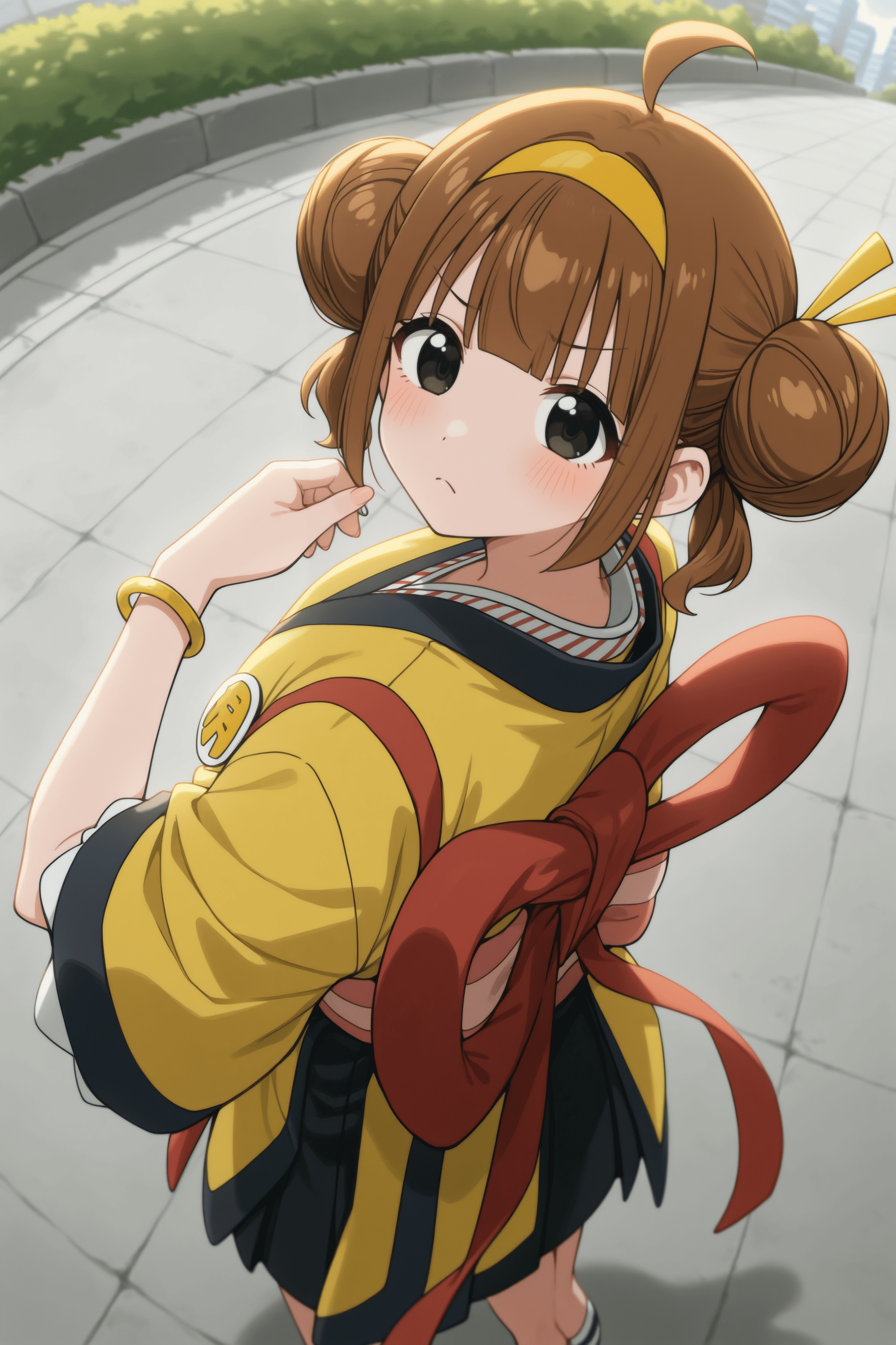 1girl,  imadake tsukimi tabemi,  brown hair on Tensor.Art