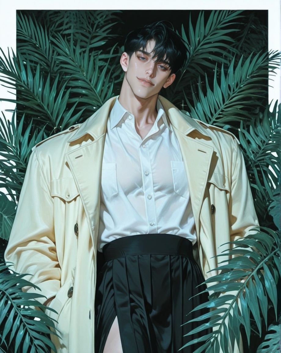 male focus,  solo,  mature on Tensor.Art