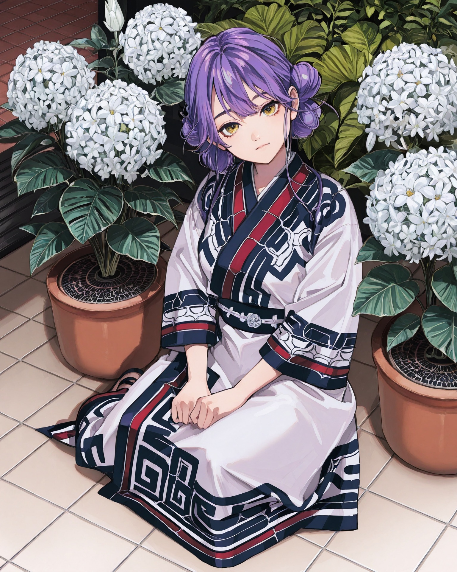 1girl,  ainufa,  purple hair on Tensor.Art