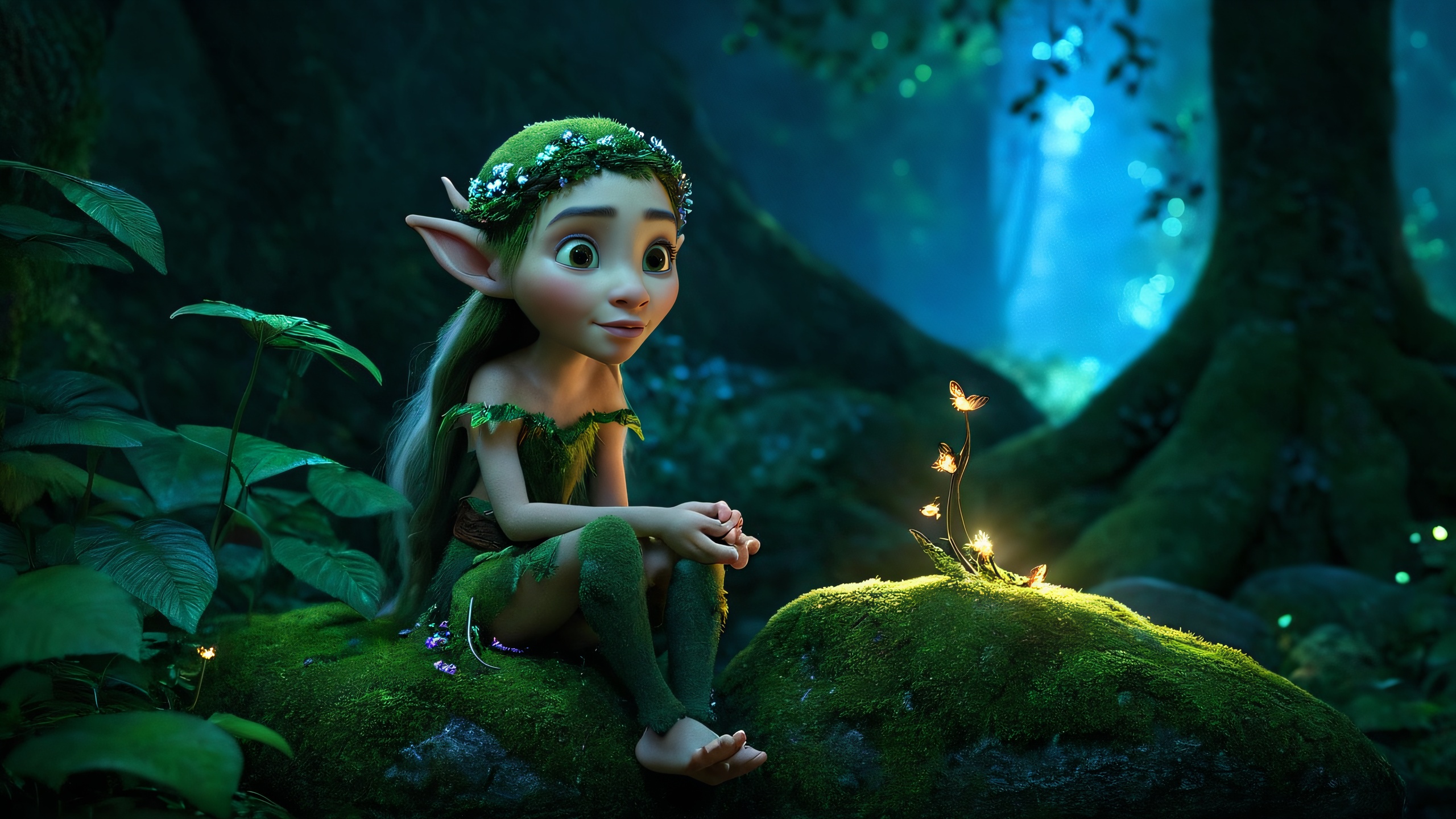 zy_animation,  CGI scene ,  animated forest elf on Tensor.Art