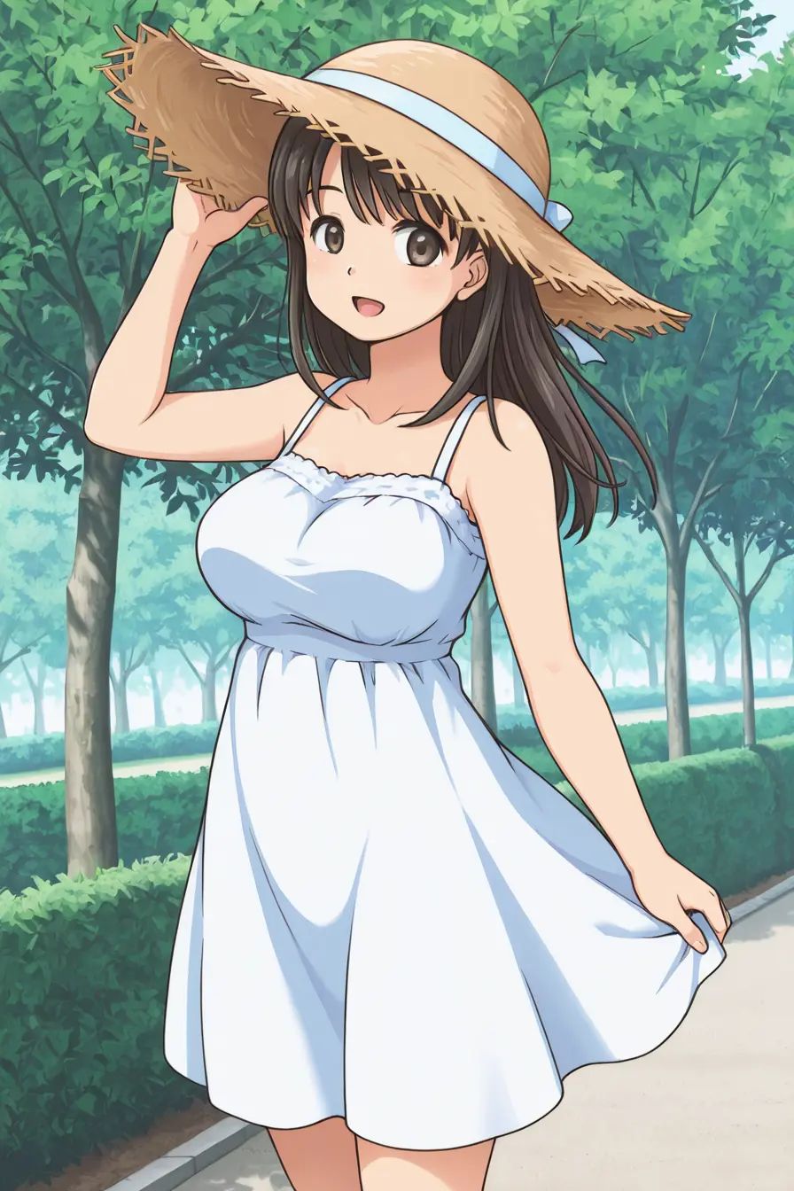 1 girl,  medium breast,  sundress on Tensor.Art