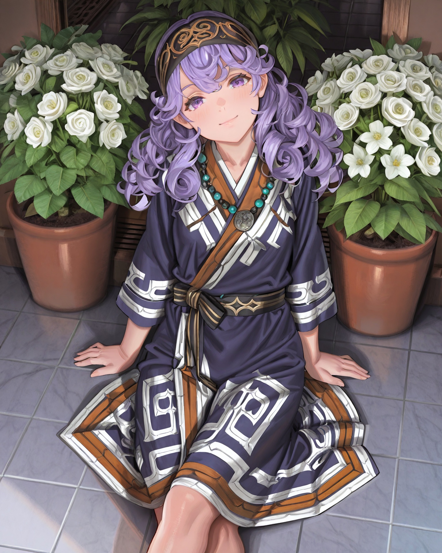 1girl,  ainufa,  purple hair on Tensor.Art