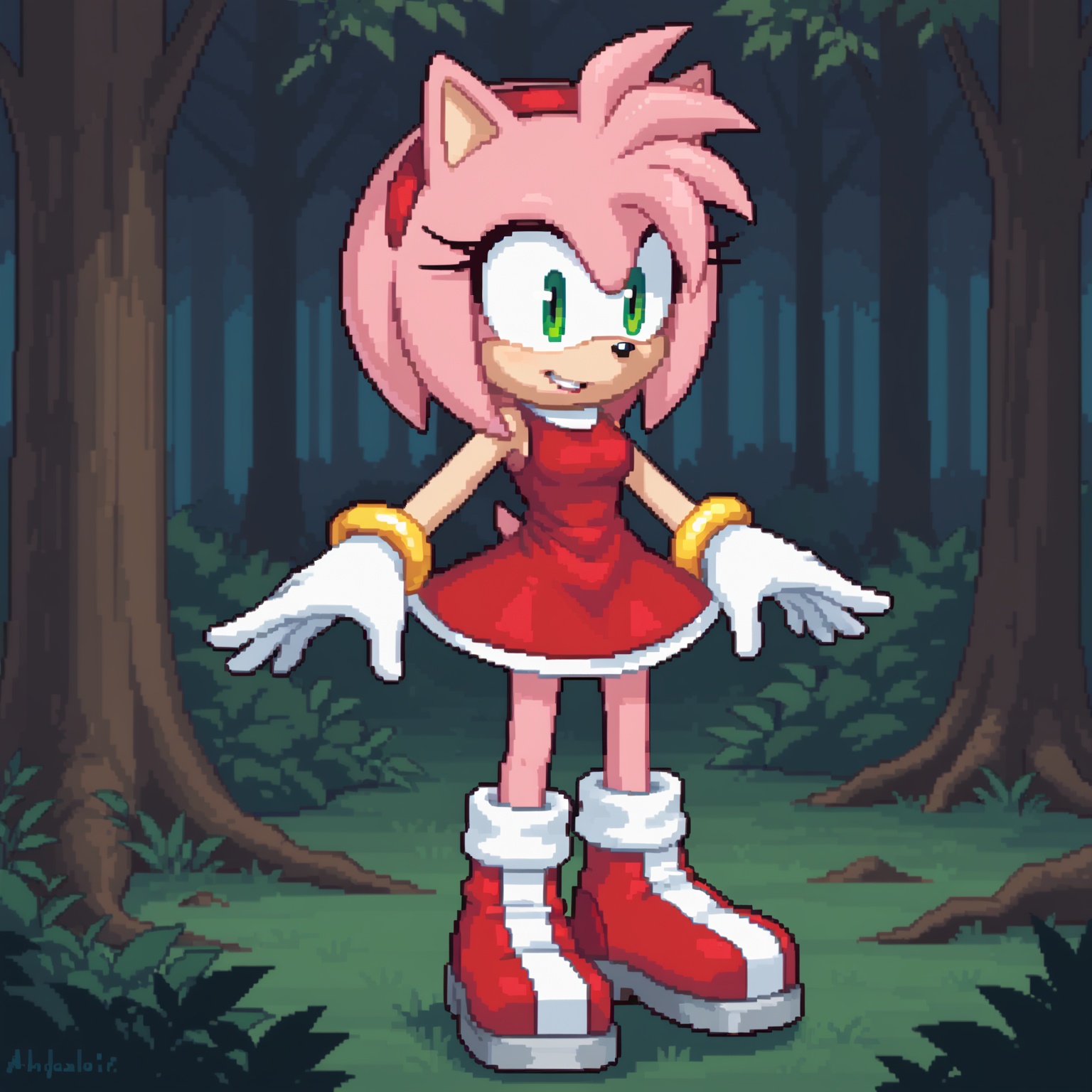 solo,  Amy Rose,  from sonic on Tensor.Art