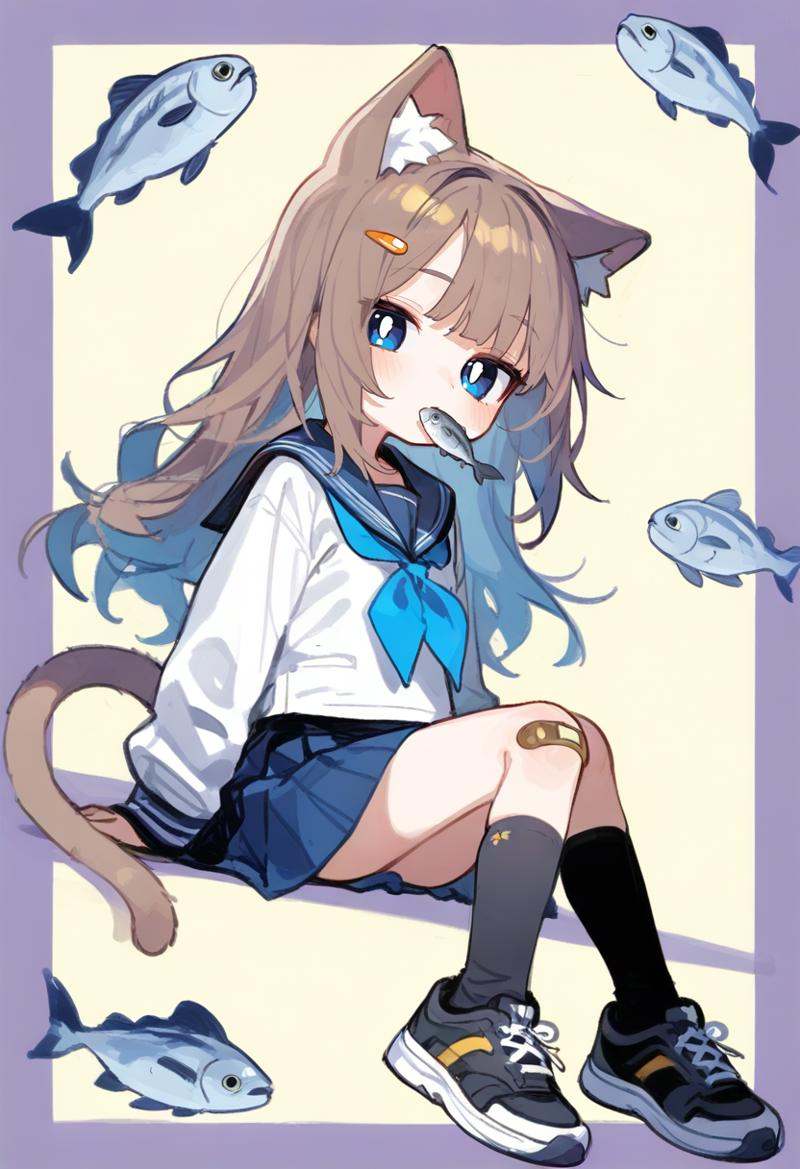 1girl,  original,  animal ear fluff on Tensor.Art