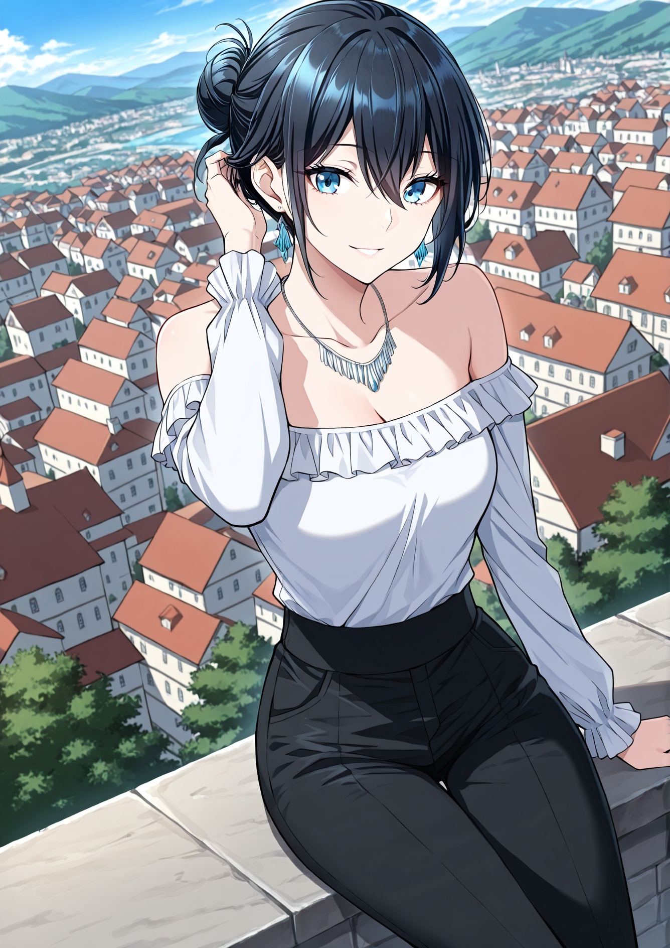 1 girl,  solo,  blue eyes on Tensor.Art