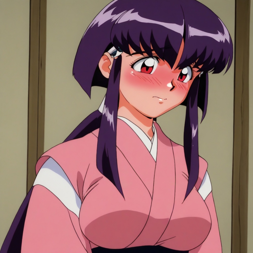 ayeka masaki jurai,  ayeka masaki jurai (tenchi muyo),  purple hair on Tensor.Art