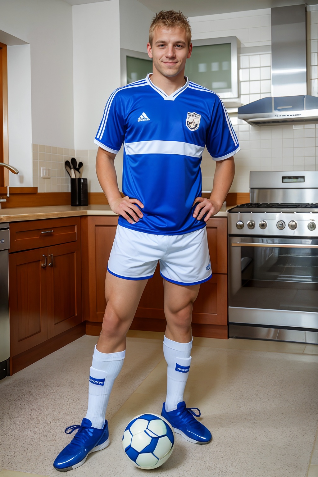 kitchen,  standing,  slightly smiling on Tensor.Art