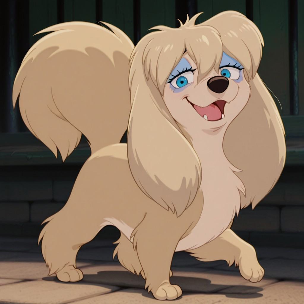 peg,  female,  dog on Tensor.Art