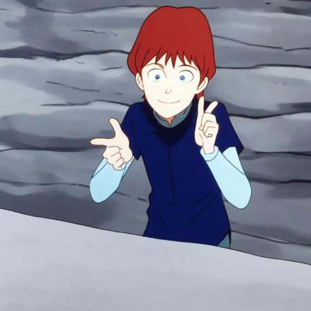 will scarlet,  blue shirt,  blue eyes on Tensor.Art