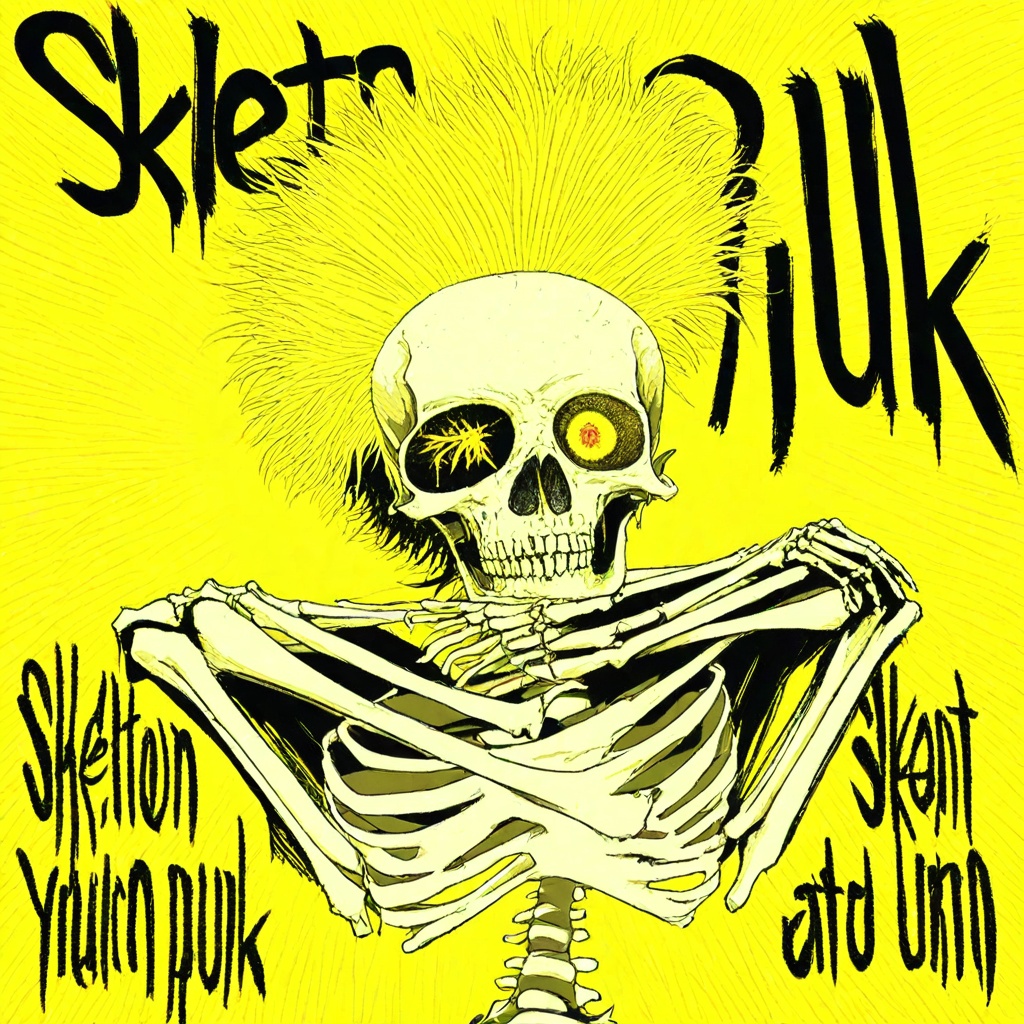 skeleton punk on Tensor.Art