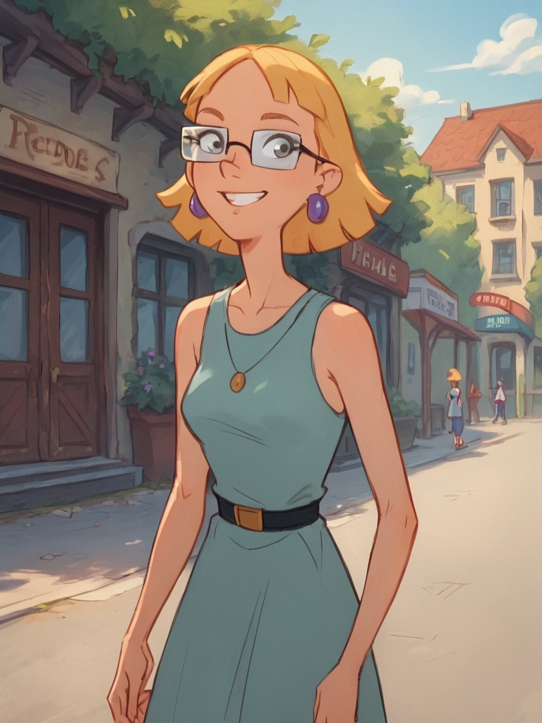miriam,  1girl,  glasses on Tensor.Art