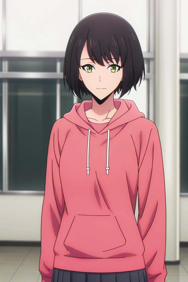 sl-songyi,  green eyes,  short hair on Tensor.Art