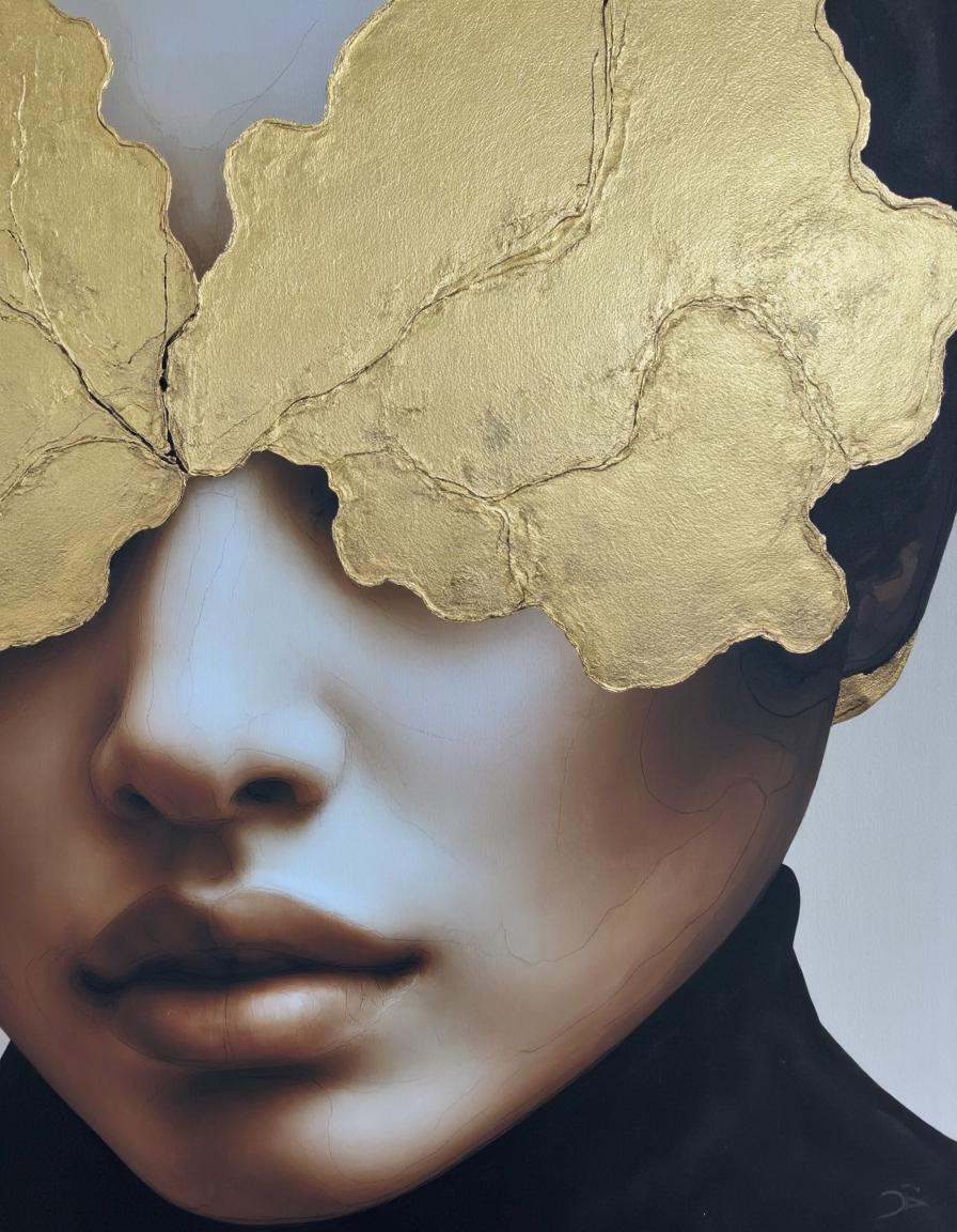 Chris Luha Art. This is a digital art piece,  likely created using a digital painting program,  showcasing a close-up of a...