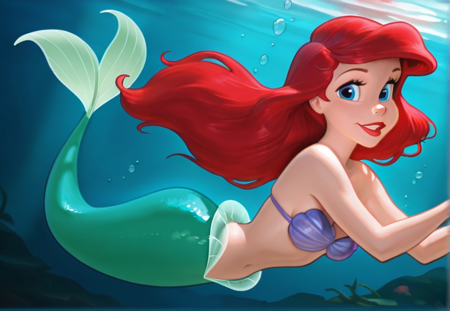 ariel,  1girl,  solo on Tensor.Art