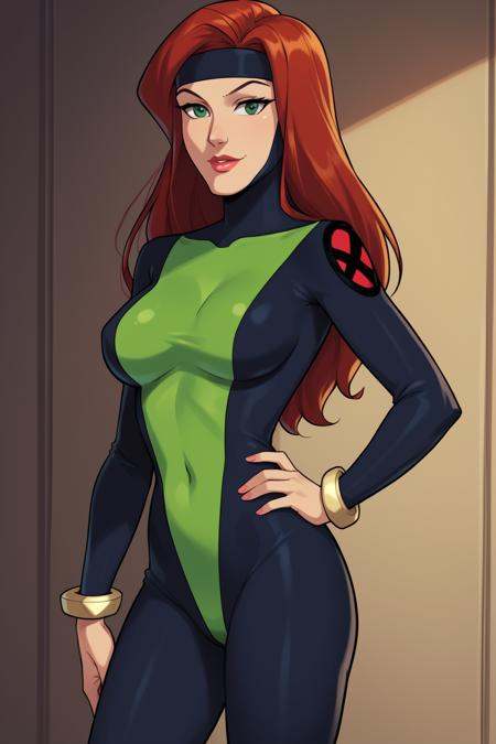 PonyXLV6_Scores BREAK (perfect anatomy,  perfect eyes,  cowboy shot) BREAK jean grey on Tensor.Art