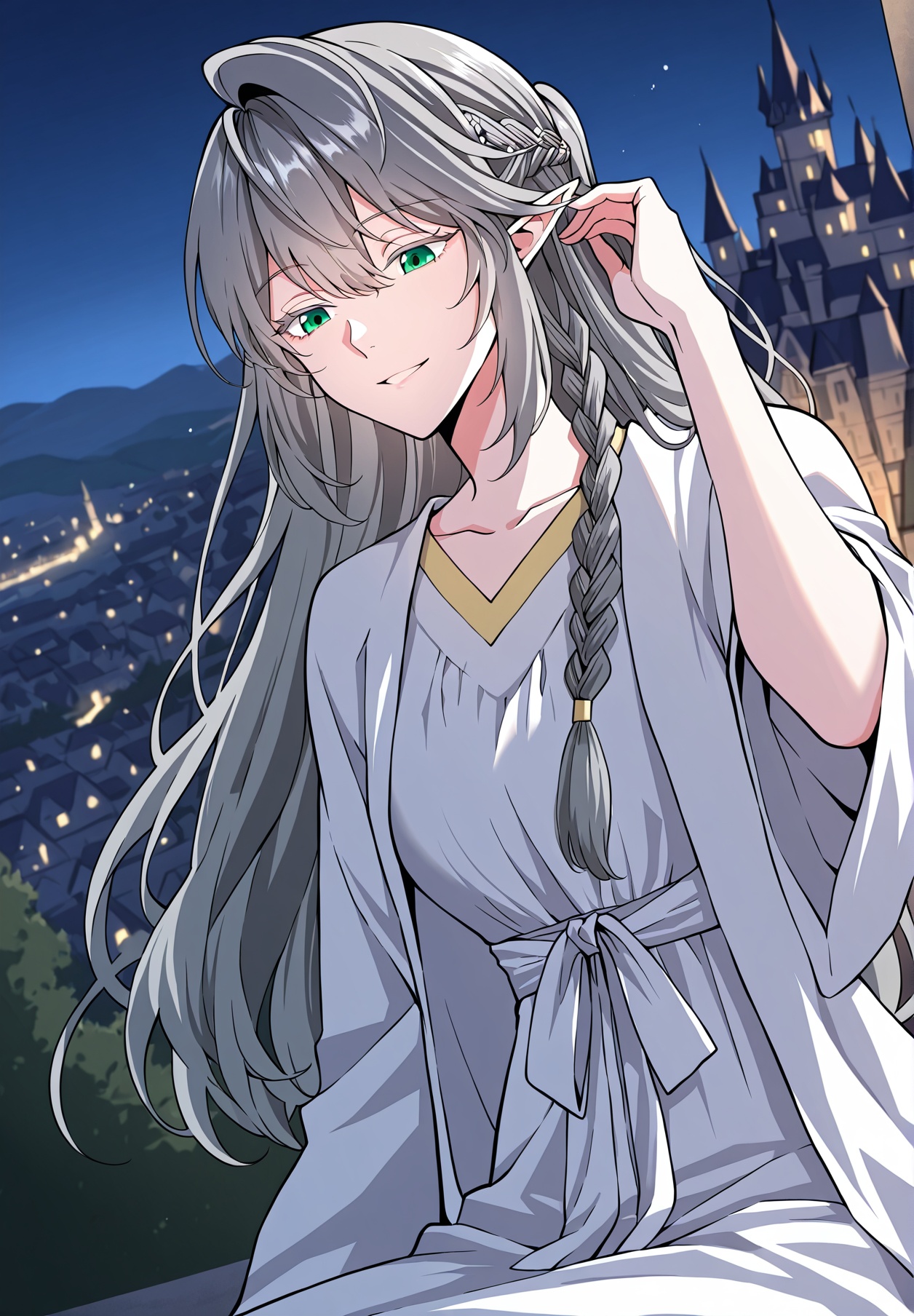 1 girl,  solo,  elf on Tensor.Art