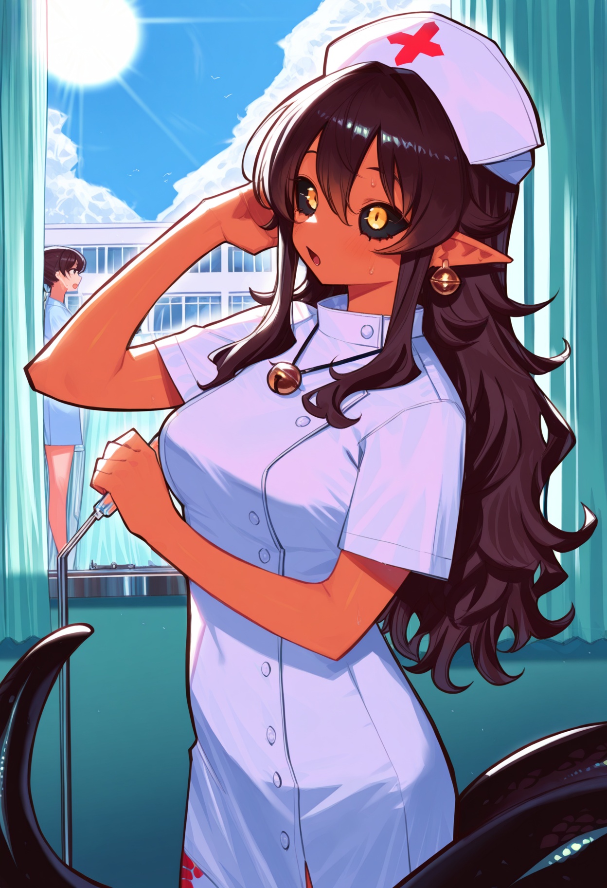black lamia,  black tail,  1girl on Tensor.Art