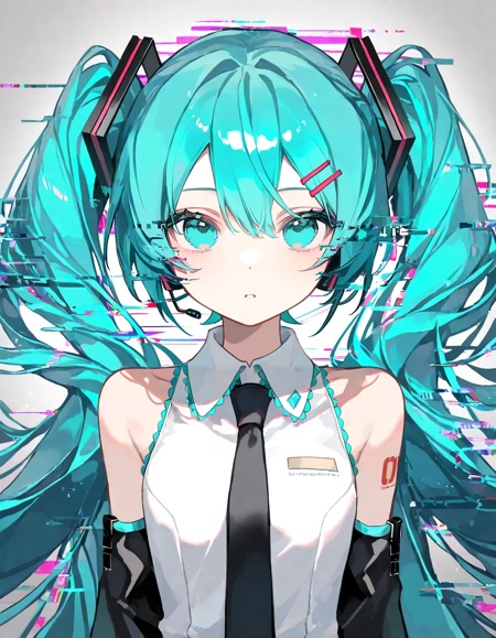 1girl,  hatsune miku,  aqua eyes on Tensor.Art