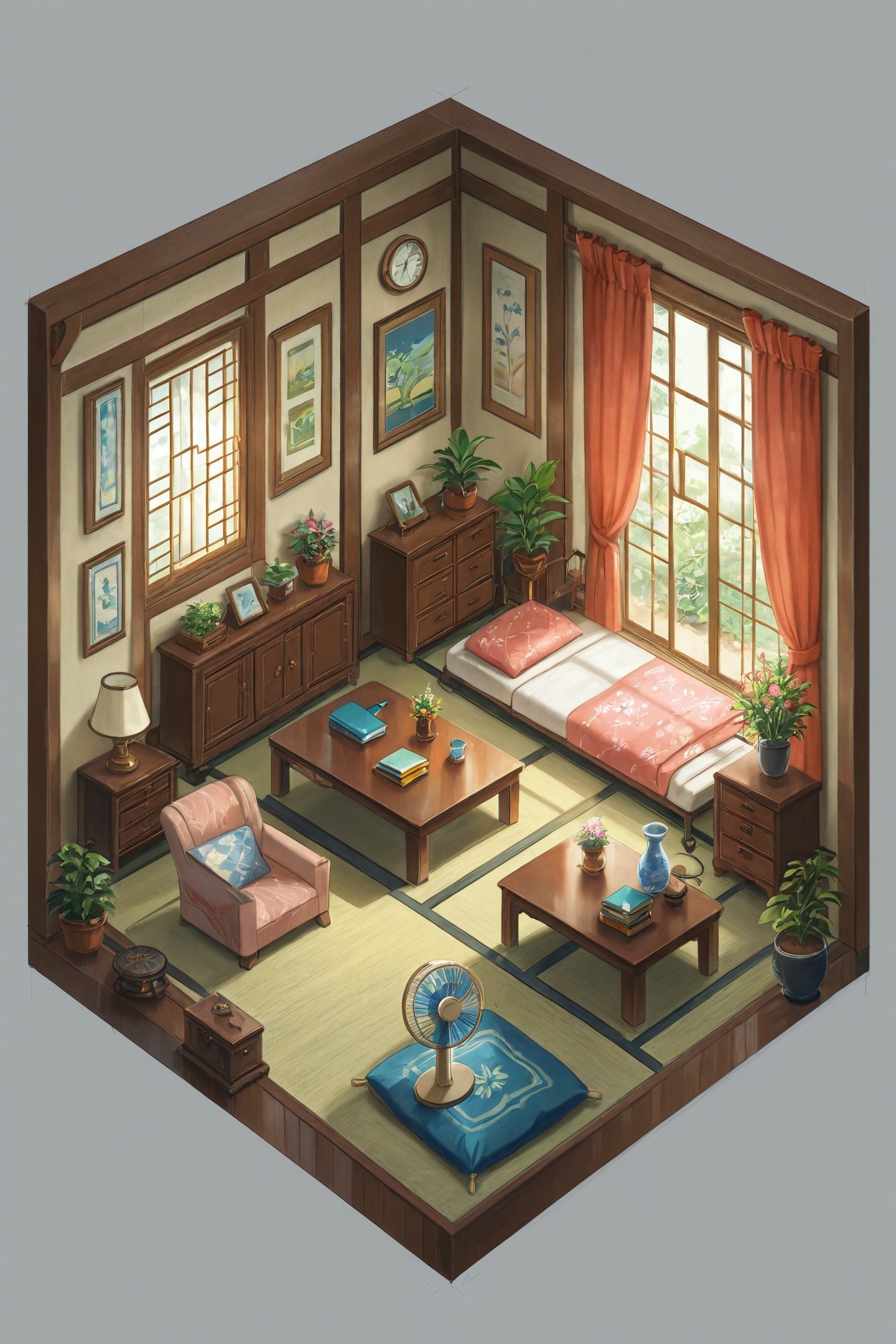 isometric,  no humans,  scenery on Tensor.Art
