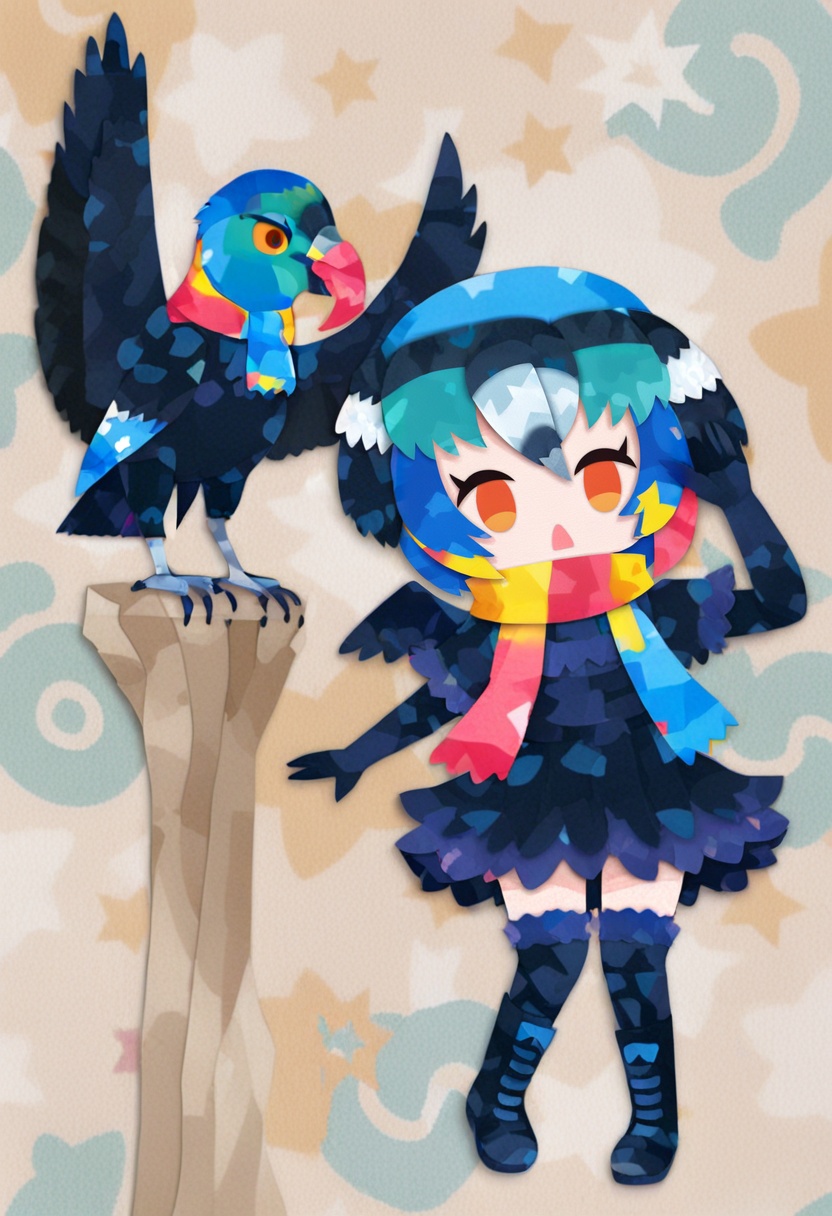 chibi,  1girl,  creature and personification on Tensor.Art