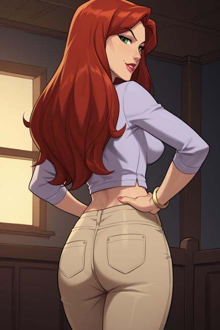 PonyXLV6_Scores BREAK (perfect anatomy,  perfect eyes,  cowboy shot) BREAK jean grey on Tensor.Art