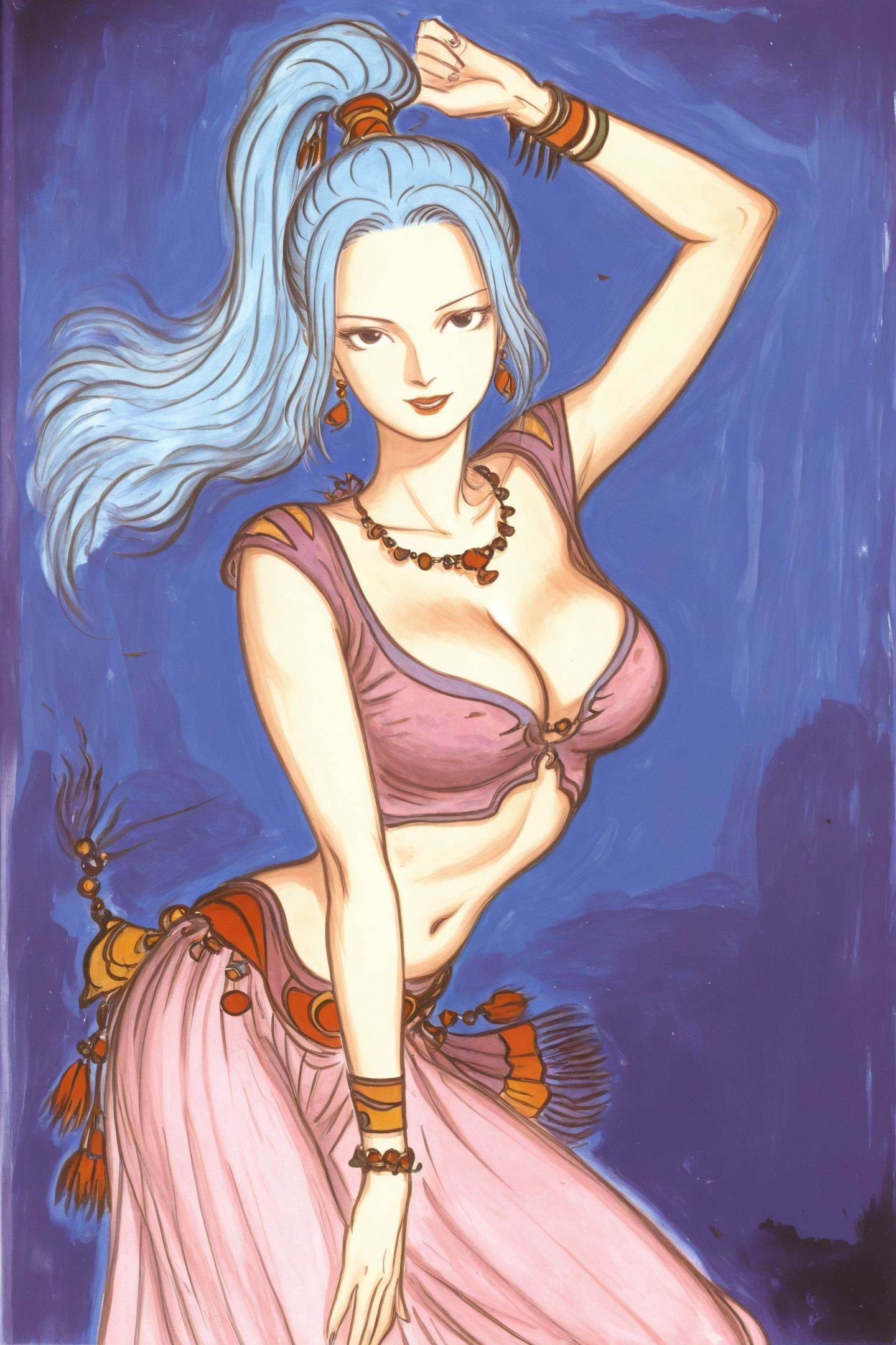 Nefertari Vivi,  1girl,  jewelry on Tensor.Art