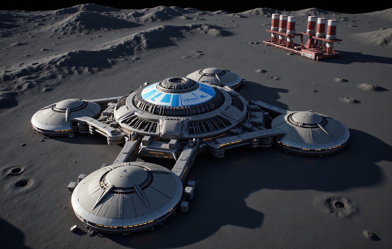 Interstellar_Scifi,  Interstellar_Scifi,  This image is a highly detailed CGI rendering of a futuristic on Tensor.Art