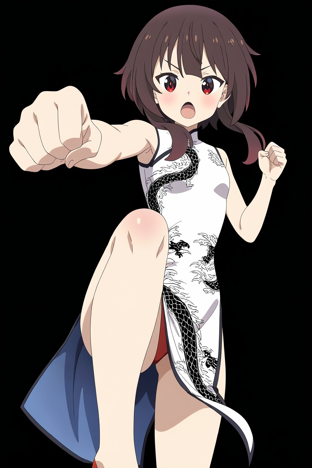 1girl,  megumin,  white dress on Tensor.Art