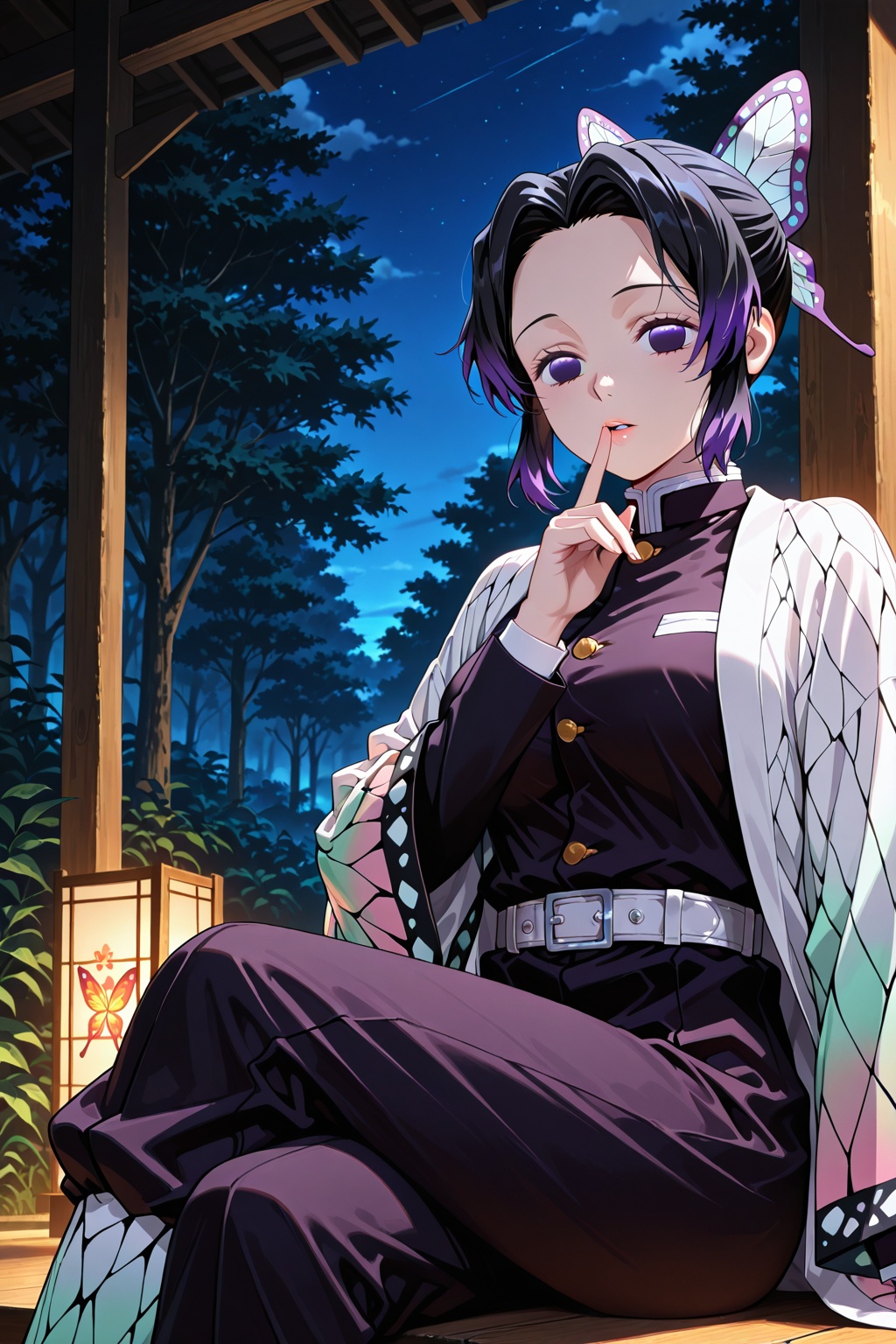 1girl,  kochou_shinobu,  demon_slayer_uniform on Tensor.Art