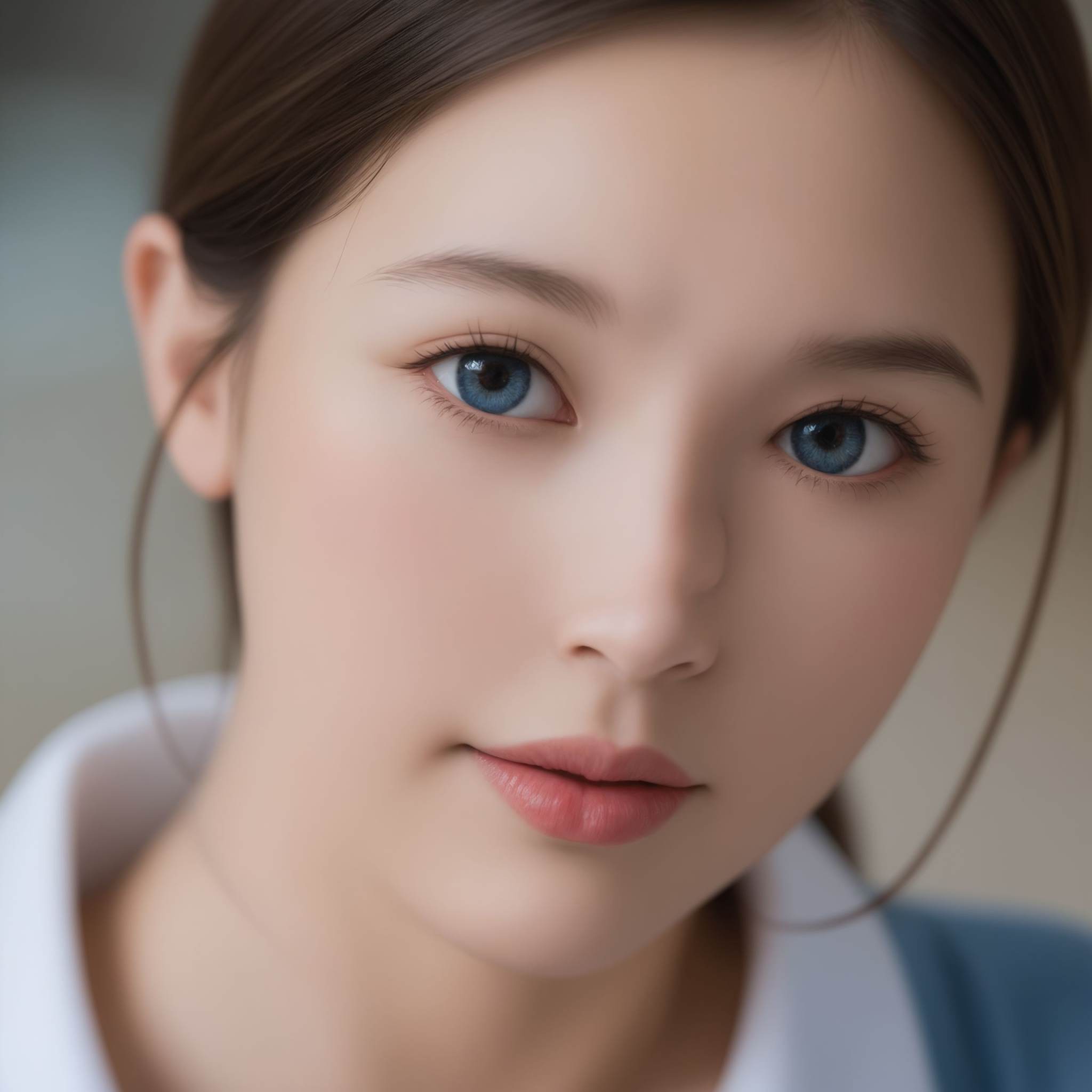 chinese girl,hyperrealistic digital painting by Jeremiah Ketner and Charlie Bowater and Stanley Artgerm and Thomas Saliot and J. Scott Campbell, shallow depth of field, realistic anime, bokeh, lifelike anime woman, closeup on cute face, eyes, lips