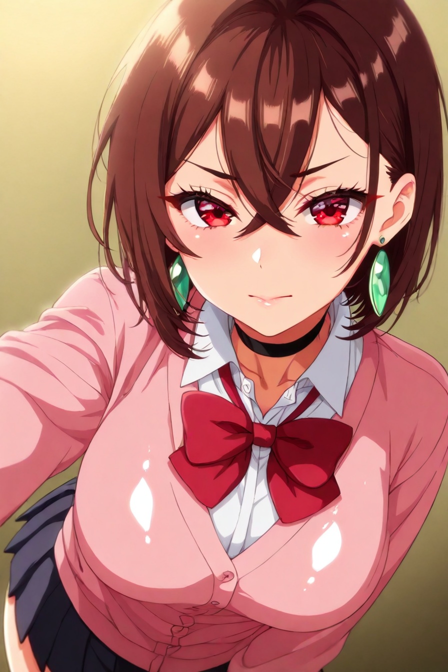 ayasemomo,  hair between eyes,  crossed bangs on Tensor.Art
