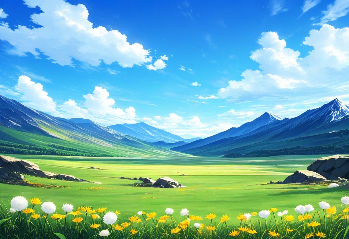 no humans,  scenery,  dandelion on Tensor.Art