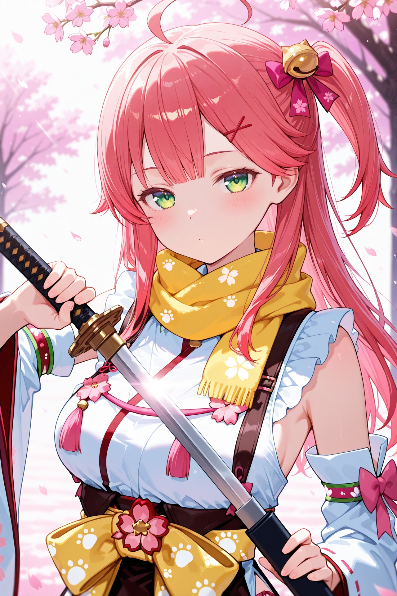 1girl,  sakura miko \(1st costume\),  solo on Tensor.Art