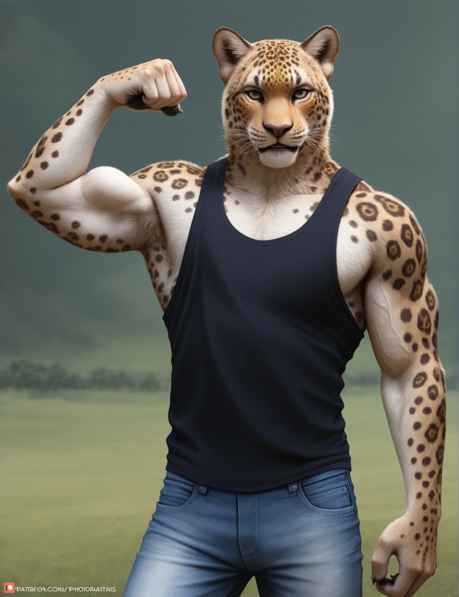 anthro,  jaguar,  male on Tensor.Art
