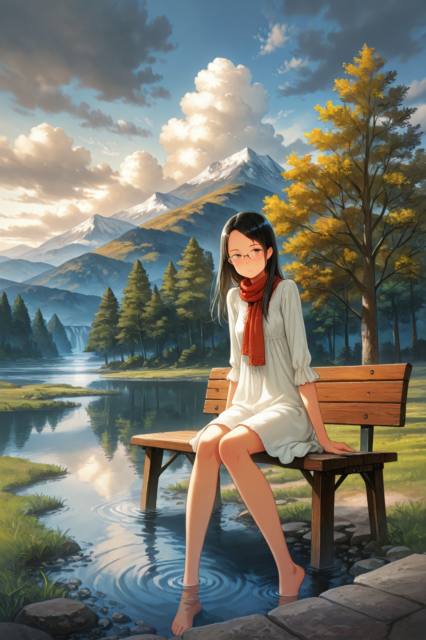 1girl,  outdoors,  solo on Tensor.Art