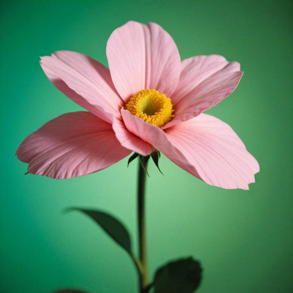 a blurred photograph of a flower of an abstract pink flower,  blurred aura,  giving it a grainy on Tensor.Art