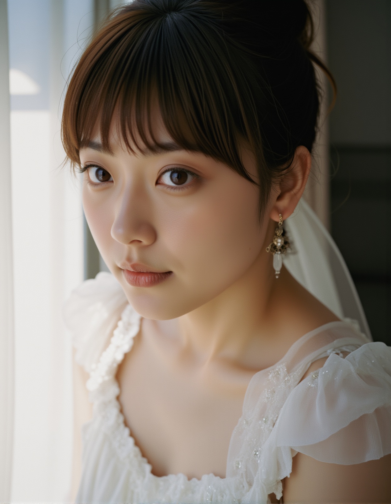 best quality,  masterpiece,  raw photo of a female in white dress on Tensor.Art