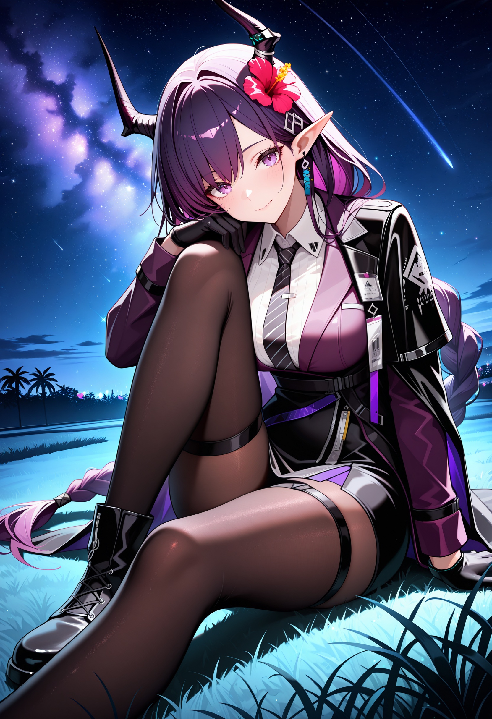 lazypos,  1girl,  hibiscus_(arknights) on Tensor.Art