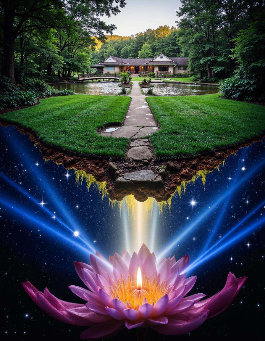 At the bottom of the image is Portrait of God YahvÃ©. stars and rays everywhere,  celestial colours. Photoshopped into the...