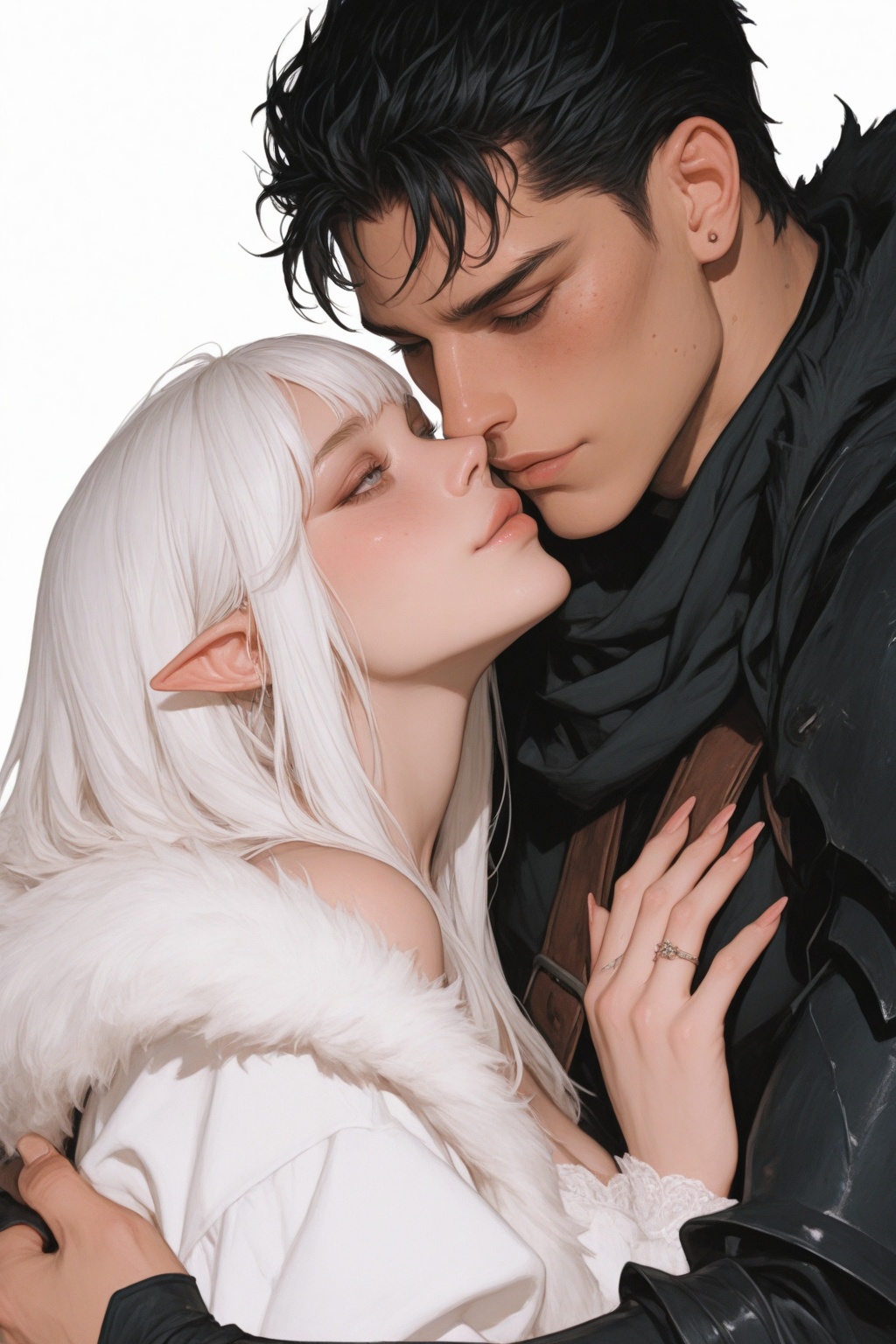 1girl,  1boy,  pointy_ears on Tensor.Art
