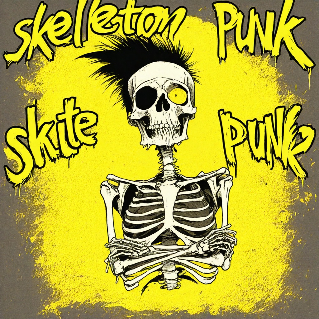 skeleton punk style on Tensor.Art