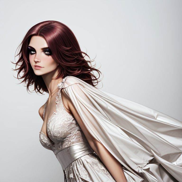 Fashion photography of a supermodel,  he is dressed in a lovely fashion outfit,  It is Maroon on Tensor.Art