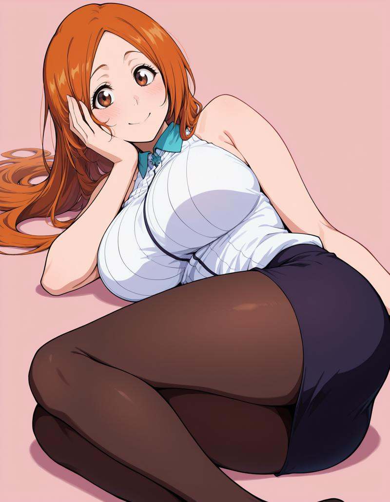 0rihime,  long hair,  orange hair on Tensor.Art