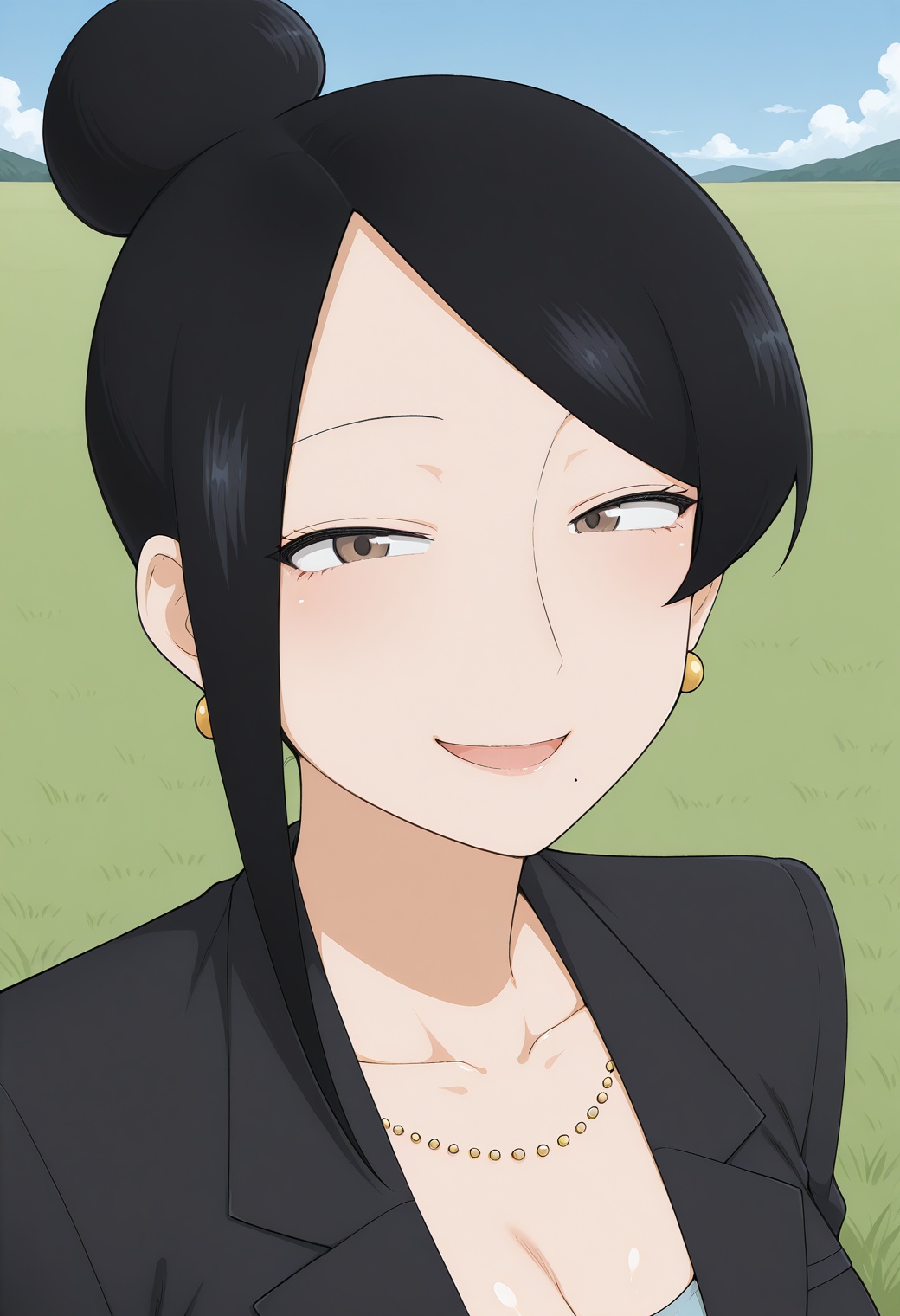 takizawa_kyouko,  mole under mouth,  brown eyes on Tensor.Art